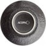 Acopa Heika 16 oz. Black Matte Textured Stoneware Bowl - Sample