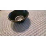 Acopa Heika 16 oz. Black Matte Textured Stoneware Bowl - Sample