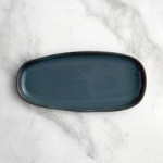 Acopa Highlands 10 oz. Skyfall Blue China Mug - Sample