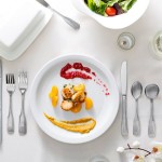 Acopa Atglen 18/0 Stainless Steel Medium Weight Flatware 5 Piece Set - Sample