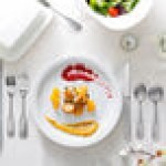 Acopa Atglen 18/0 Stainless Steel Medium Weight Flatware 5 Piece Set - Sample