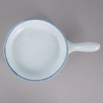 10 Strawberry Street ARCTIC-7SKILLET Arctic Blue 20 oz. Porcelain Casserole Bowl with Handle - 12/Pack