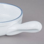 10 Strawberry Street ARCTIC-7SKILLET Arctic Blue 20 oz. Porcelain Casserole Bowl with Handle - 12/Pack