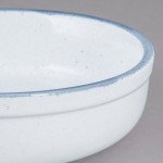 10 Strawberry Street ARCTIC-7SKILLET Arctic Blue 20 oz. Porcelain Casserole Bowl with Handle - 12/Pack