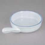 10 Strawberry Street ARCTIC-7SKILLET Arctic Blue 20 oz. Porcelain Casserole Bowl with Handle - 12/Pack