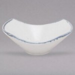 10 Strawberry Street ARCTIC-7SKILLET Arctic Blue 20 oz. Porcelain Casserole Bowl with Handle - 12/Pack