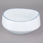 10 Strawberry Street ARCTIC-7SKILLET Arctic Blue 20 oz. Porcelain Casserole Bowl with Handle - 12/Pack