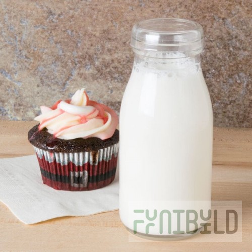 American Metalcraft 8 oz. Glass Milk Bottle - 24/Case