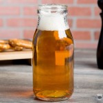 American Metalcraft 8 oz. Glass Milk Bottle - 24/Case American Metalcraft 8 oz. Glass Milk Bottle - 24/Case