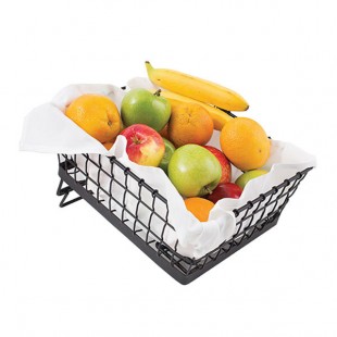 TableCraft GMT13105 Grand Master Transformer Black Powder Coated Metal Half Size Rectangular Basket -13