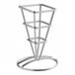 American Metalcraft SQFBSS Square Stainless Steel Fry Cone Holder - 2 1/2 American Metalcraft SQFBSS Square Stainless Steel Fry Cone Holder - 2 1/2