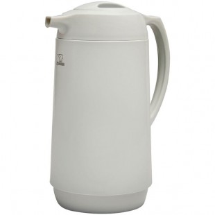 Zojirushi AHGB-10D-WB 34 oz. White Glass-Lined Thermal Serve Carafe with Twist Open Stopper Zojirushi AHGB-10D-WB 34 oz. White Glass-Lined Thermal Serve Carafe with Twist Open Stopper