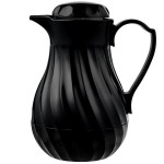 Vollrath 52122 SwirlServe 10 oz. Black Hot-N-Cold Beverage Server Vollrath 52122 SwirlServe 10 oz. Black Hot-N-Cold Beverage Server