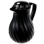 Vollrath 52122 SwirlServe 10 oz. Black Hot-N-Cold Beverage Server Vollrath 52122 SwirlServe 10 oz. Black Hot-N-Cold Beverage Server