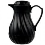 Vollrath 52122 SwirlServe 10 oz. Black Hot-N-Cold Beverage Server Vollrath 52122 SwirlServe 10 oz. Black Hot-N-Cold Beverage Server
