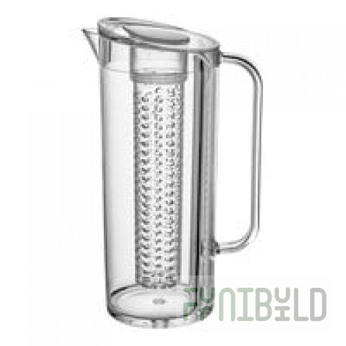 10 Strawberry Street Specialty 71 oz. Flexy Glass Pitcher with Infusion Chamber BGV-81-75-002 - 6/Case