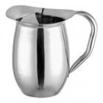Acopa 64 oz. Smooth Stainless Steel Bell Pitcher with Ice Guard
