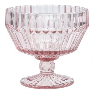 Zwiesel Fortessa Archie 10 oz. Pink Round Glass Footed Dessert Bowl - 6/Case Zwiesel Fortessa Archie 10 oz. Pink Round Glass Footed Dessert Bowl - 6/Case