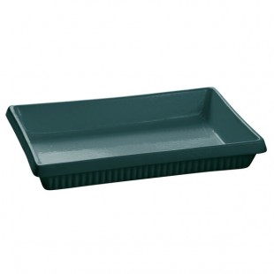 TableCraft CW2080HGN 2 Qt. Hunter Green Cast Aluminum Rectangular Casserole Dish