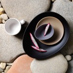 Libbey DRI-4-G Driftstone 38 oz. Granite Satin Matte Porcelain Coupe Bowl - 12/Case