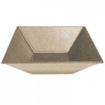 G.E.T. Enterprises BRD18-MOD-S Bugambilia 15.9 Qt. Smooth MOD Finish Sand Granite Resin-Coated Aluminum Extra Large Deep Round Bowl