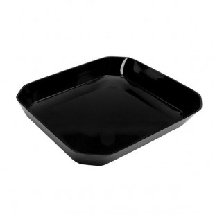 Delfin from Steelite International DFBCC121010 104 oz. Cut Corner Black Rectangular Acrylic Bowl Delfin from Steelite International DFBCC121010 104 oz. Cut Corner Black Rectangular Acrylic Bowl