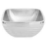 Vollrath 47634 Double Wall Square Beehive 3.2 Qt. Serving Bowl