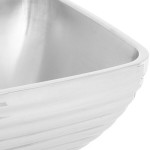Vollrath 47634 Double Wall Square Beehive 3.2 Qt. Serving Bowl
