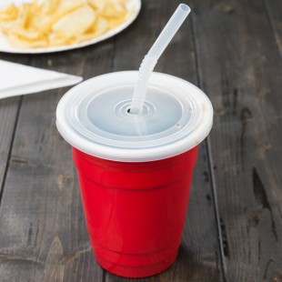 GET SC-16-SET-R To-Go 16 oz. Red Customizable Plastic Reusable Tumbler, Lid, and Straw Set - 24/Case GET SC-16-SET-R To-Go 16 oz. Red Customizable Plastic Reusable Tumbler, Lid, and Straw Set - 24/Case