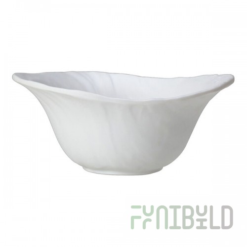 Creations Scape from Steelite International 14 oz. White Melamine Deep Bowl - 6/Case