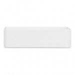 Cal-Mil Hudson 136 oz. White Square Melamine Bowl Cal-Mil Hudson 136 oz. White Square Melamine Bowl