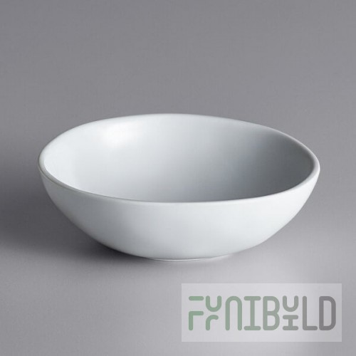 American Metalcraft CBL12CL Crave 12 oz. Cloud Melamine Nappy Bowl