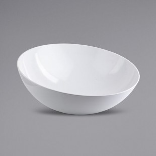 TableCraft 10186W Sierra Grande 20 Qt. White Round Melamine Serving Bowl TableCraft 10186W Sierra Grande 20 Qt. White Round Melamine Serving Bowl
