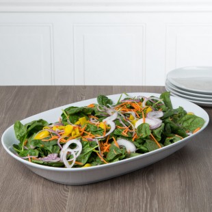 American Metalcraft MLRS21 Endurance 194 oz. Oblong Melamine Serving Bowl American Metalcraft MLRS21 Endurance 194 oz. Oblong Melamine Serving Bowl