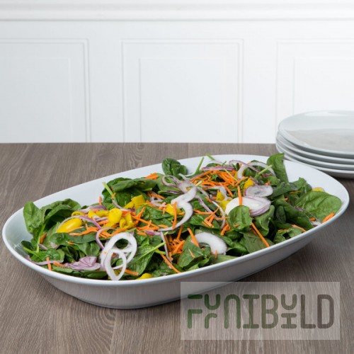 American Metalcraft MLRS21 Endurance 194 oz. Oblong Melamine Serving Bowl