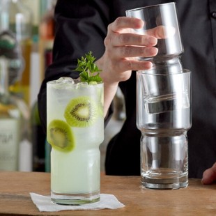 Libbey 12040 Newton 16 oz. Customizable Stackable Beverage / Cooler Glass - 12/Case Libbey 12040 Newton 16 oz. Customizable Stackable Beverage / Cooler Glass - 12/Case