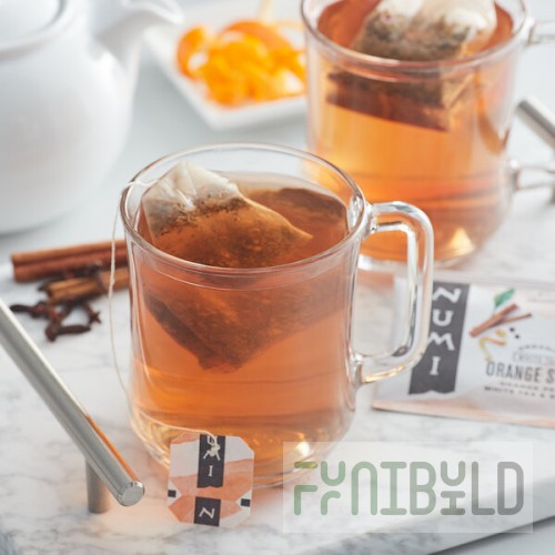 Numi Organic Orange Spice Tea Bags - 100/Case