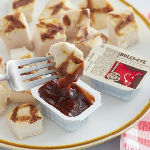 Bull's-Eye 1 oz. BBQ Sauce Dipping Cup - 100/Case Bull's-Eye 1 oz. BBQ Sauce Dipping Cup - 100/Case