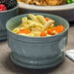 Dinex DX320084 Turnbury 5 oz. Sage Insulated Bowl with Pedestal Base - 48/Case