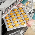 Baker's Lane 24 Cup 7 oz. Glazed Aluminized Steel Jumbo Muffin / Cupcake Pan - 18
