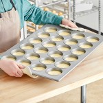 Baker's Lane 24 Cup 7 oz. Glazed Aluminized Steel Jumbo Muffin / Cupcake Pan - 18