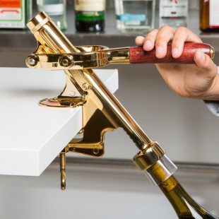 Franmara 4020 Cedon Gold-Plated Counter Mount Wine Bottle Opener