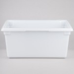 Rubbermaid® FG352800WHT White Polyethylene Food Storage Box - 26 Rubbermaid® FG352800WHT White Polyethylene Food Storage Box - 26