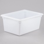 Rubbermaid® FG352800WHT White Polyethylene Food Storage Box - 26 Rubbermaid® FG352800WHT White Polyethylene Food Storage Box - 26