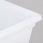 Rubbermaid® FG352800WHT White Polyethylene Food Storage Box - 26 Rubbermaid® FG352800WHT White Polyethylene Food Storage Box - 26