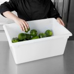 Rubbermaid® FG352800WHT White Polyethylene Food Storage Box - 26 Rubbermaid® FG352800WHT White Polyethylene Food Storage Box - 26