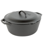 Lodge L10DOL3 7 Qt. Pre-Seasoned Cast Iron Dutch Oven with Dual Handles