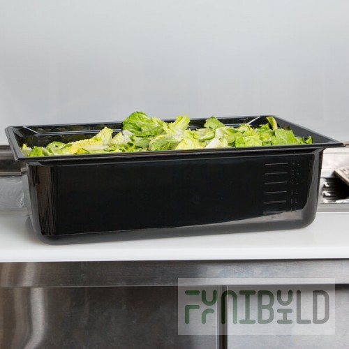 Vollrath 8006420 Super Pan® Full Size Black Polycarbonate Food Pan - 6