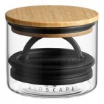 Planetary Design Airscape 10 oz. Matte Black Stainless Steel Round Airtight Food Storage Container AS1704