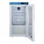 Summit Appliance ACR32GNSF456 EQTemp ACR Series 3.17 Cu. Ft. White / Blue Compact Glass Door Reach-In Medical Refrigerator with Temperature-Monitored Vaccine Storage - 115V Summit Appliance ACR32GNSF456 EQTemp ACR Series 3.17 Cu. Ft. White / Blue Compact Glass Door Reach-In Medical Refrigerator with Temperature-Monitored Vaccine Storage - 115V
